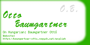 otto baumgartner business card